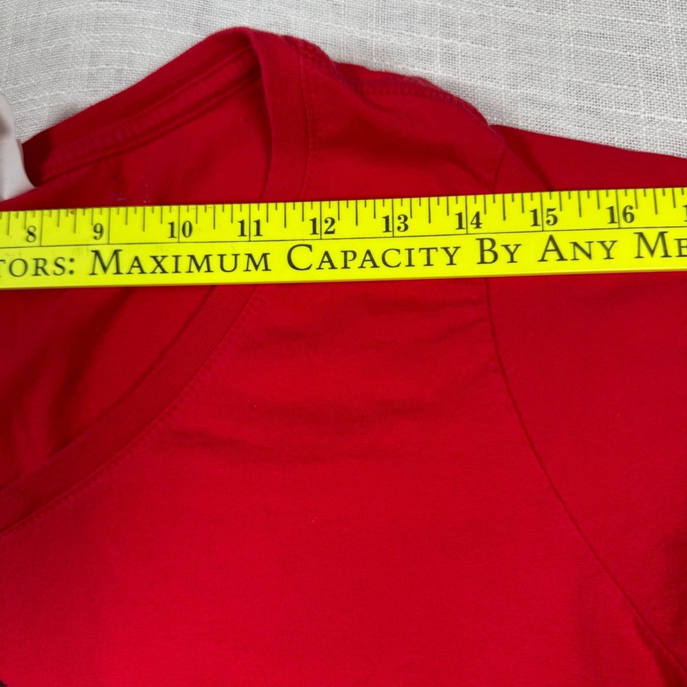 Mother of Dragons Game of Thrones T Shirt Women L Red Black V Neck Targaryan HBO - Picture 9 of 11